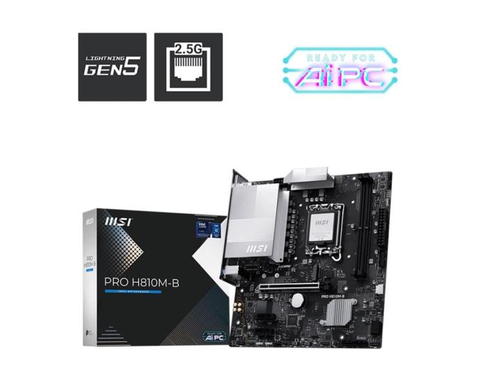 Msı Pro H810M-B Intel H810 Ddr5 Gaming Anakart