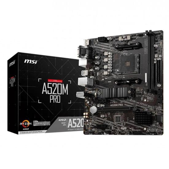 Msi A520M Pro Amd A520 Soket AM4 Ddr4 Anakart