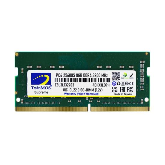 TwinMOS 8 GB DDR4 3200MHz CL22 1.2V SODIMM (MDD48GB3200N) Notebook Ram