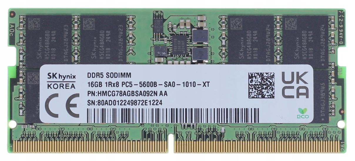 Hynix 16 GB Ddr5 HMCG78AGBSA092N-AA Notebook Ram