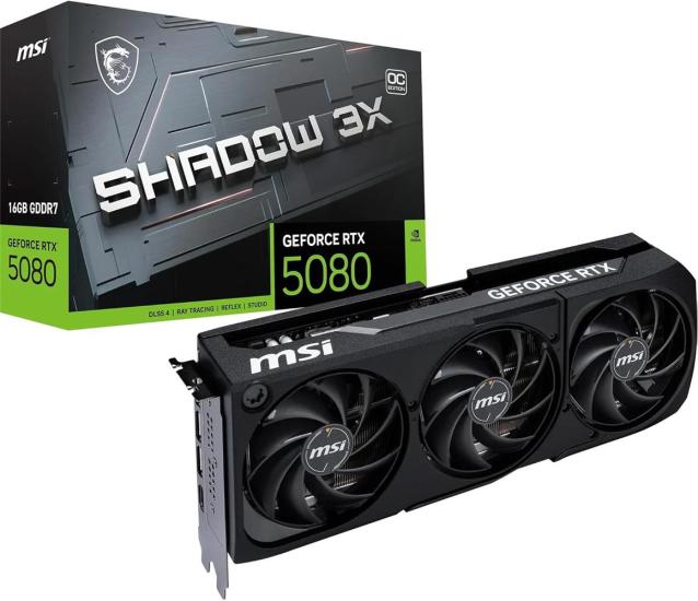 Msi Geforce RTX5080 Shadow 3X OC 16GB Ekran Kartı