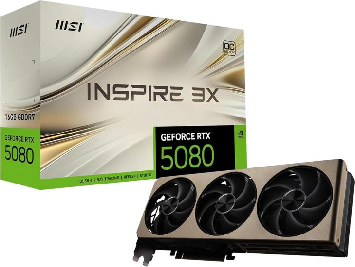 Msi GeForce RTX5080 16G Inspire 3X OC Ekran Kartı