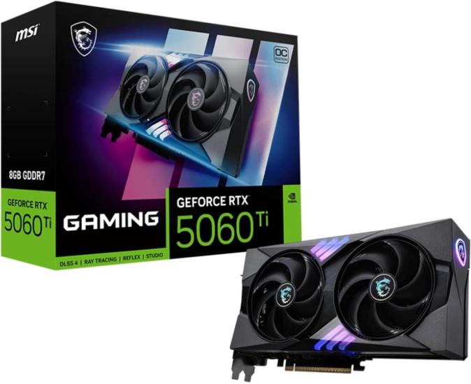 Msi RTX5060TI 8Gb Gddr7 128B Ekran Kartı