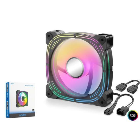 Nodar Nd2656 Kasa Fanı 3.Nesil Argb 12Cm Siyah