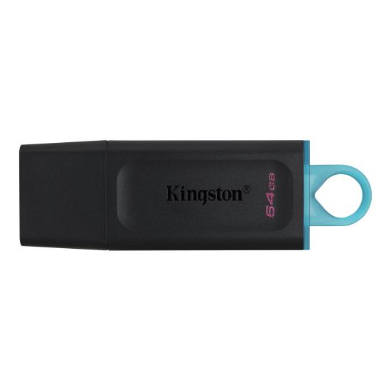 Kingston DTX-64GB 64GB USB3.2 Gen 1 DataTraveler Exodia (Black + Teal) Flash Bellek