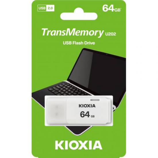 Kioxia 64GB U202 Beyaz Usb 2.0 Flash Bellek