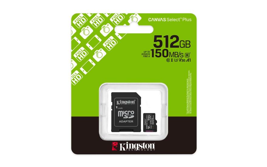 Kingston SDCS3-512GB 512Gb microSDXC Hafıza Kartı