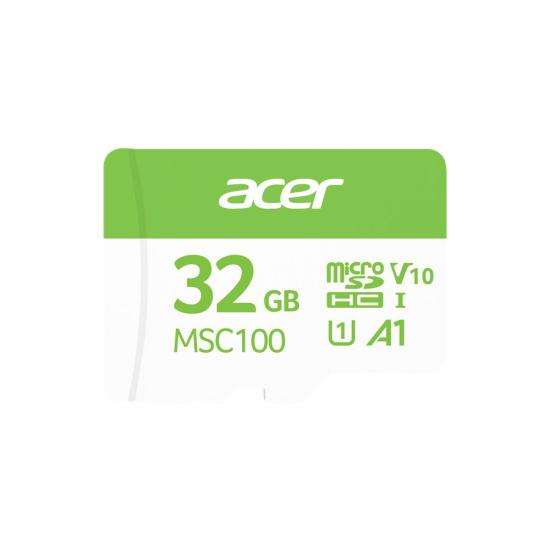 Acer MSC100 32GB microSD U1 V10 A1 Aksiyon Kamera