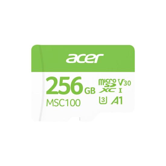 Acer MSC100 256GB microSD U3 V30 A1 Aksiyon Kamera