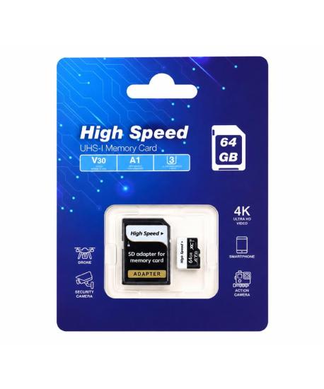 ELBA High Speed 64 GB A1 V30 U3 Micro Hafıza Kartı