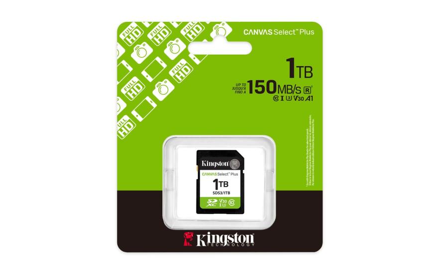 Kingston SDS3-1TB Canvas Select Plus Hafıza Kartı