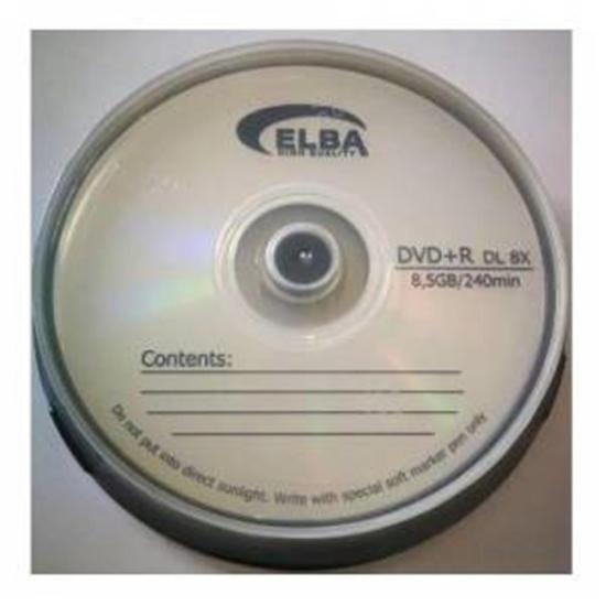 Elba DVD+R 8.5GB DL 240MIN 8X 10 lu Cakebox