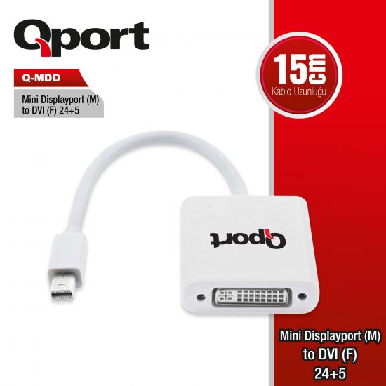 Qport Q-MDD Mini Display to Dvi Çevi̇ri̇ci̇