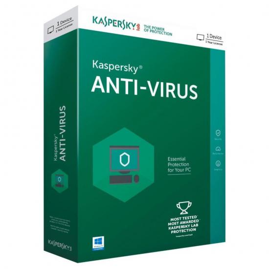 Kaspersky Antivirus Kutu 2 Kullanici 1 Yil