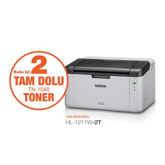 Brother HL-1211W-2T mono lazer yazıcı