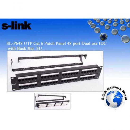 S-LINK SL-P648 UTP CAT6 48 PORT PATCH PANEL