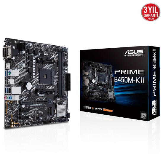 Asus Prime B450M-K II B450 2xDdr4 Am4 Anakart