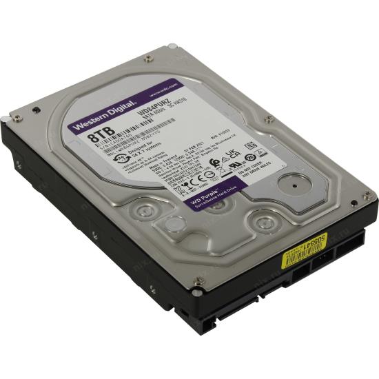 WD Purple 8 Tb 128Mb Sata3 WD84PURZ 7/24 Hdd