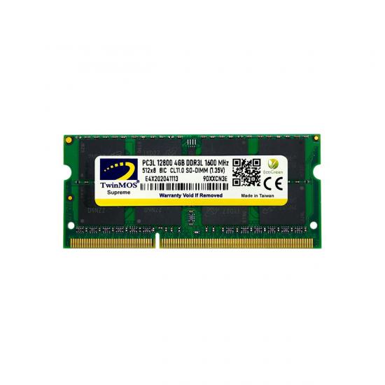 TWINMOS 4GB 1600MHz DDR3 1.35v NOTEBOOK RAM MDD3L4GB1600N