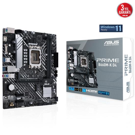 Asus Prime B660M-K D4 1700p Anakart