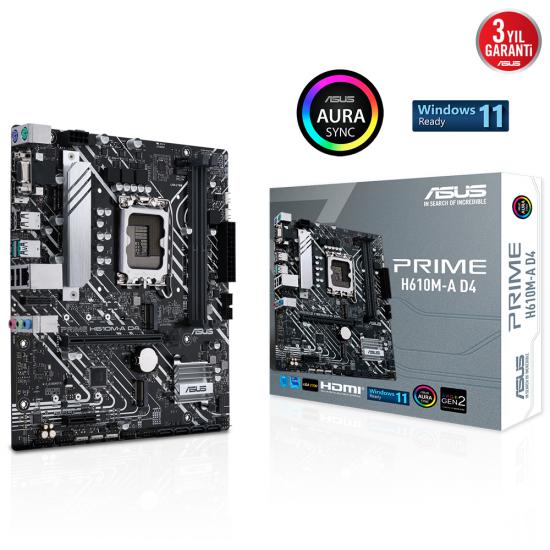 Asus Prime H610M-A 1700p Anakart
