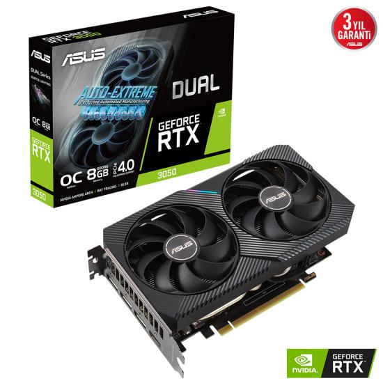 Asus DUAL-RTX3050-O8G 8gb 128Bit 