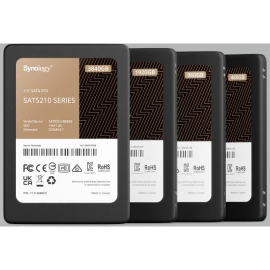 SYNOLOGY 3.84TB 530/500MB/s 7mm SATA 6 Gb/s NAS SSD SAT5210-3840G