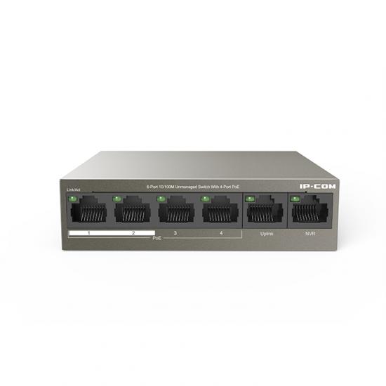 IP-COM IP-F1106P-4-63W 4 Port Yonetilemez Switch