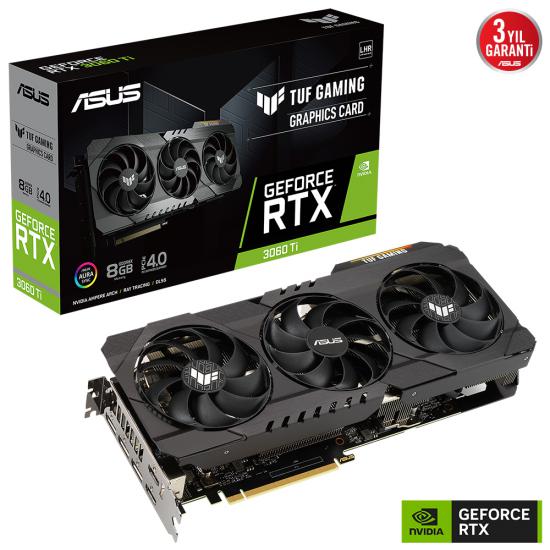 Asus RTX3060TI O8GD6X 8gb 256bit OC Ekran Karti
