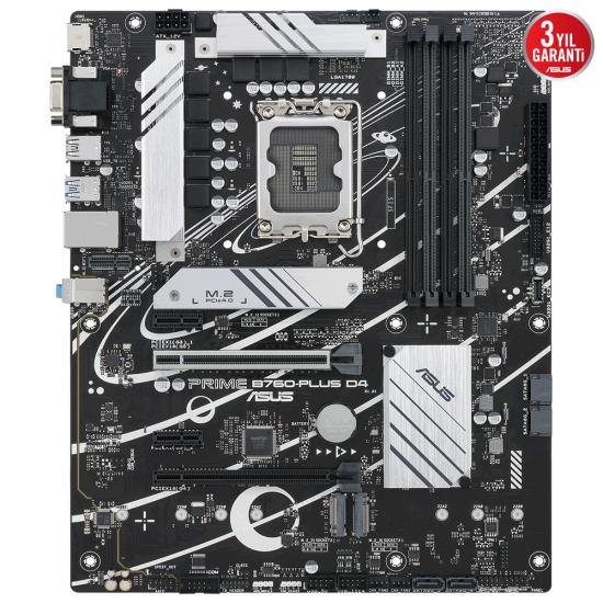 Asus Prime B760-PLUS 1700P 4xddr4 atx anakart