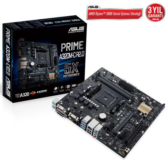 Asus Prime A320M-C 2xddr4 Anakart