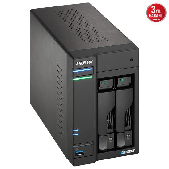 Asustor AS6702T 2 Bay Nas 4Gb Depolama Ünitesi