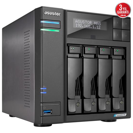 Asustor AS6704T 4Gb 4 Bay 1xGlan Depolama Ünitesi