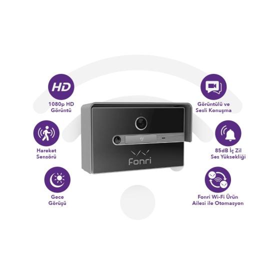 Fonri WF3-EL3-0502-02 Wifi Akıllı Kapı Zili