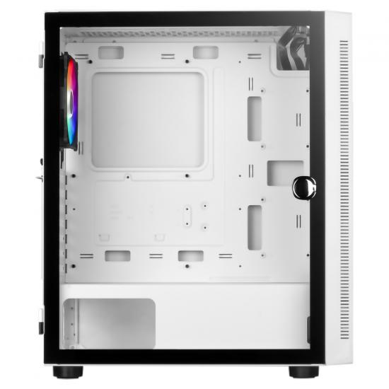 GAMDIAS ARGUS E4 ELITE WH 500W ARGB TEMPERED GLASS USB 3.0 BEYAZ GAMING KASA