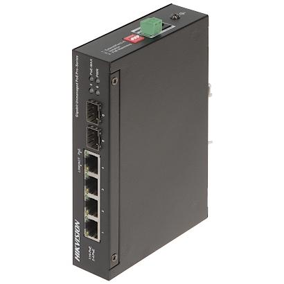 Hikvision DS-3T0506HP-E/HS 4 Port Poe Switch