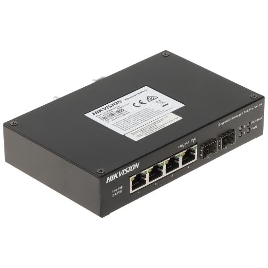 Hikvision DS-3T0506HP-E/HS 4 Port Poe Switch