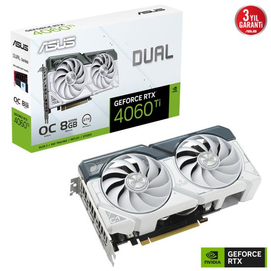Asus DUAL-RTX4060TI-O8G-White RTX4060TI 8gb