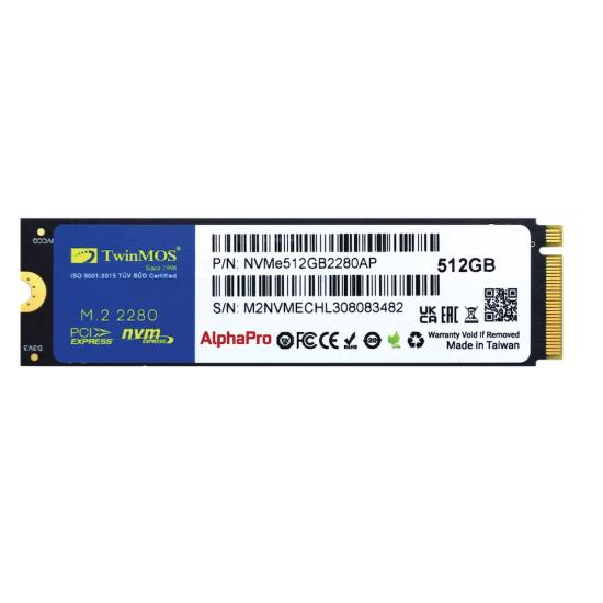 Twinmos NVMe512GB2280AP 512gb nvme ssd 3D-nand