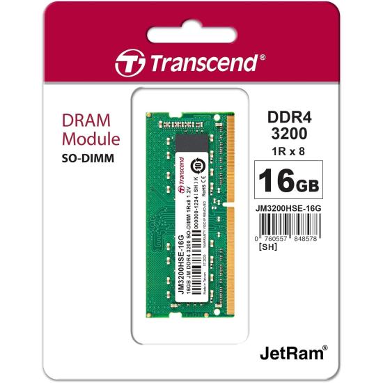 Transcend JM3200HSB-16G 16Gb 3200Mhz Notebook Ram
