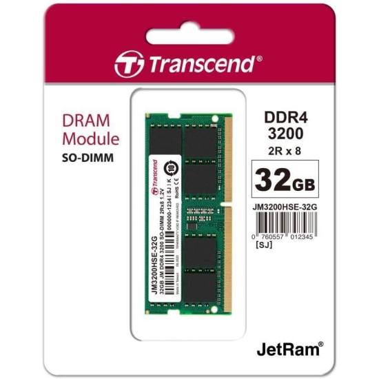 Transcend JM3200HSE-32G 32Gb 3200Mhz Notebook Ram
