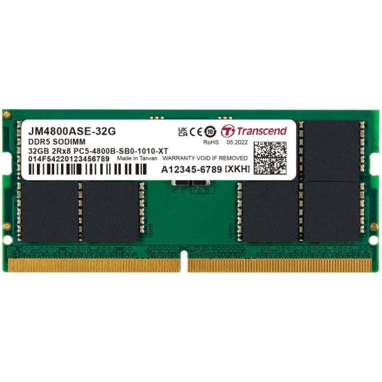 Transcend 32Gb Ddr5 Notebook Ram JM4800ASE-32G