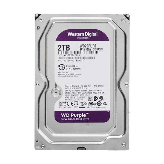 WD Purple 2 Tb 64mb Sata3 WD23PURZ 7/24 HDD