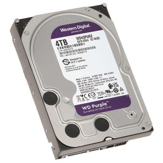 WD Purple 4 Tb 5400Rpm 256mb WD43PURZ 7/24 HDD