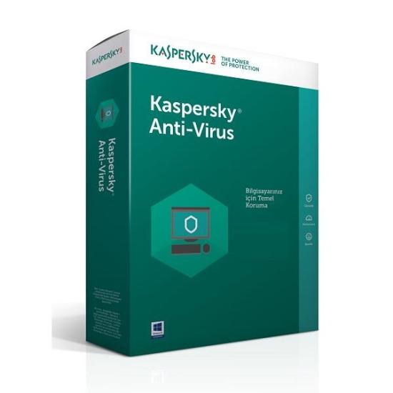 Kaspersky Antivirüs Kutu 3 Kullanıcı 1 Yıl