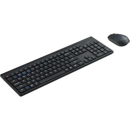 Rapoo 8110M Kablosuz Siyah Q Klavye + Mouse