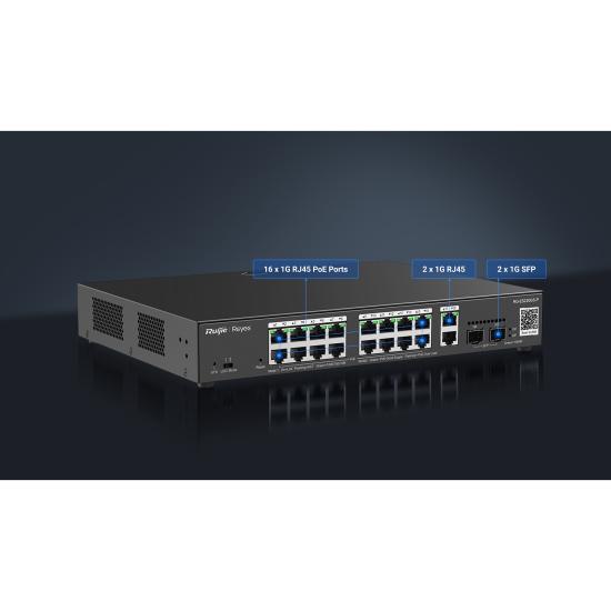Ruijie Reyee RG-ES220GS-P 16 Port Poe 250w Switch