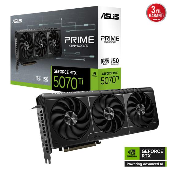 Asus PRIME-RTX5070TI-16G 16Gb Gddr7 Ekran Kartı