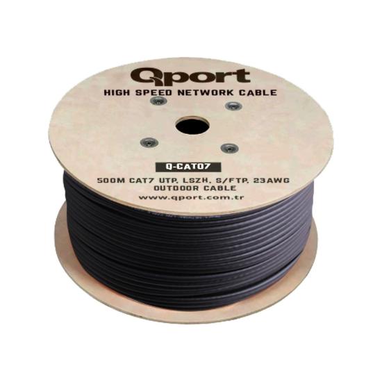 Qport Q-CATO7 500MT Helojen 24Awg Kablo