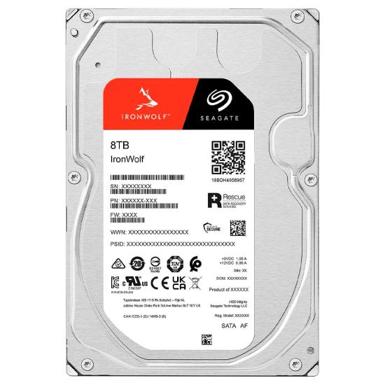 Seagate Ironwolf 8Tb ST8000VN004 Nas Hdd
